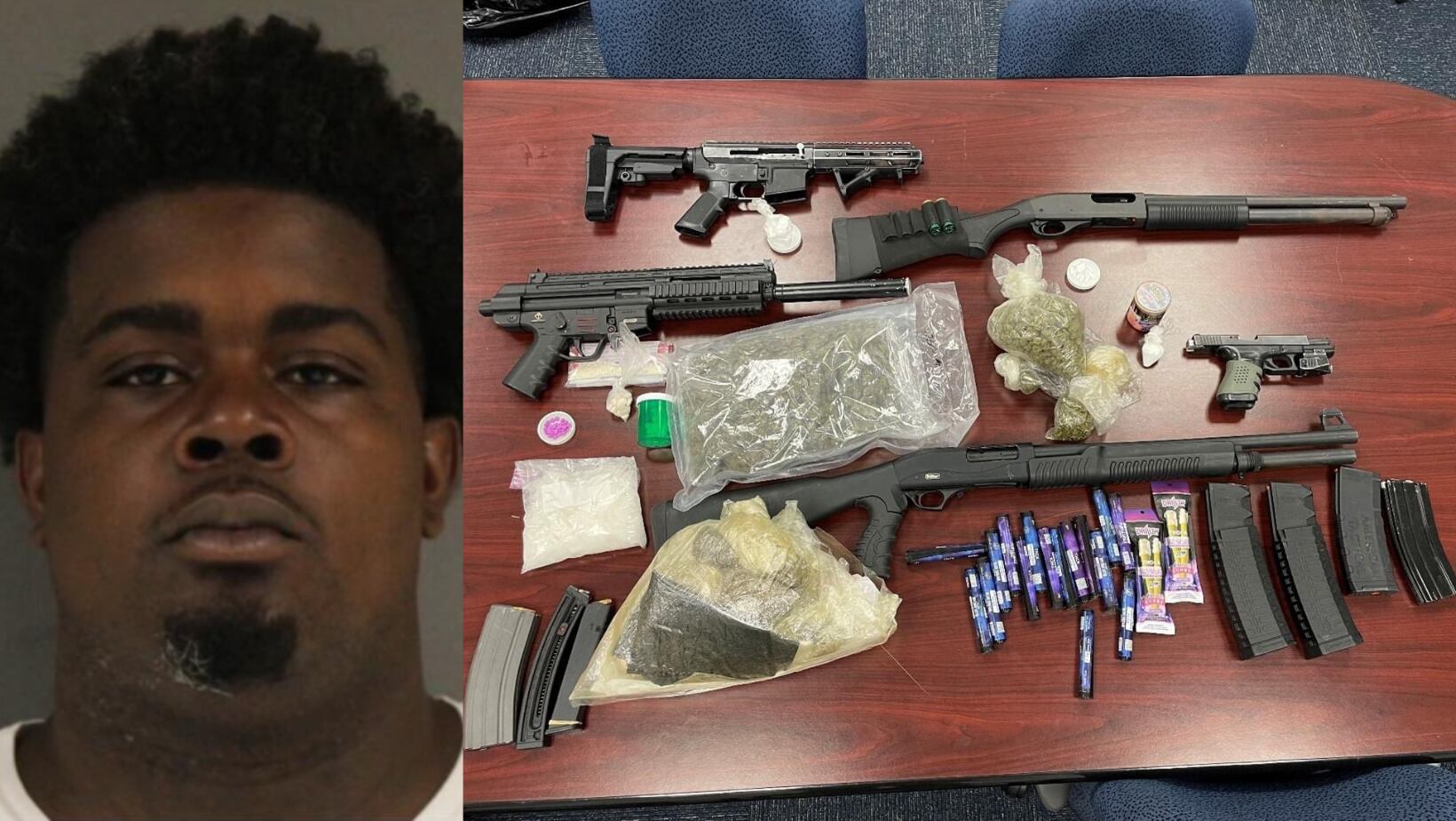 Man faces multiple charges after drugs, firearms recovered from home - Vimarsana News