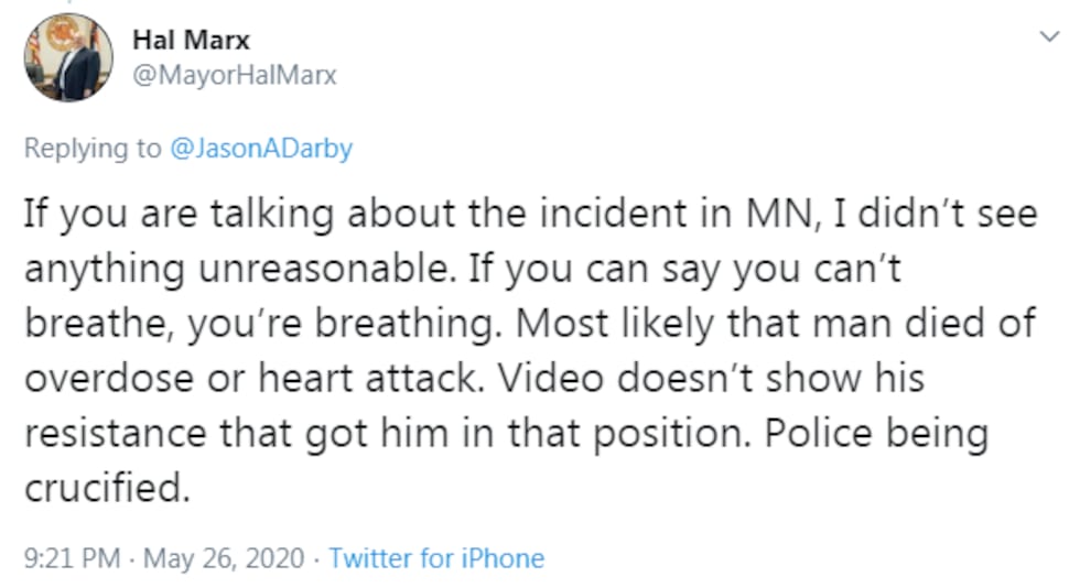 Hal Marx Twitter