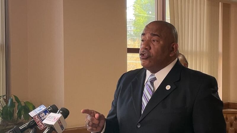 Supervisor David Archie at a previous press conference.