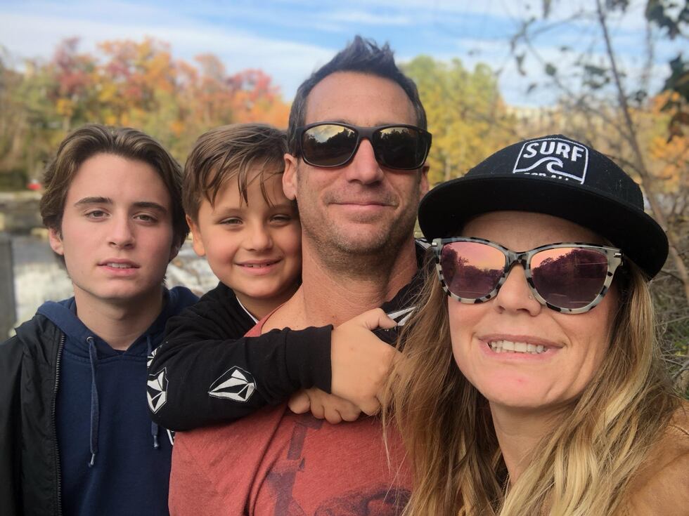 Casey and Angela Skudin and their two sons
