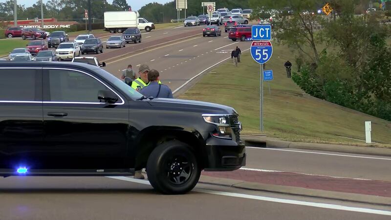 The scene on Old Agency Road