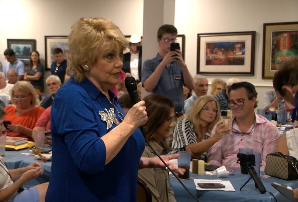 Mayor Mary Hawkins Butler asks Sen. Chris McDaniel if he would prevent Madison County from...