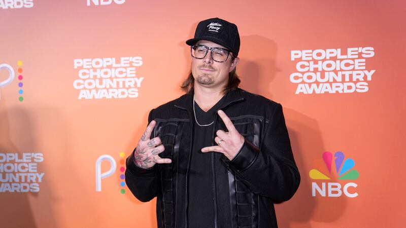 HARDY arrives at the People's Choice Country Awards on Thursday, Sept. 28, 2023, at The Grand...