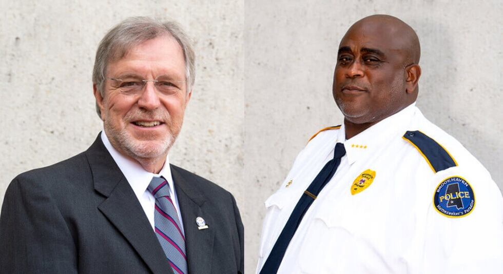 Mayor Joe Cox and Chief Kenneth Collins