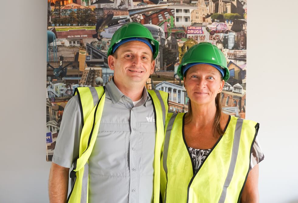 Barkey and Lynn were among the workers who came back to Jackson Friday to commemorate the...